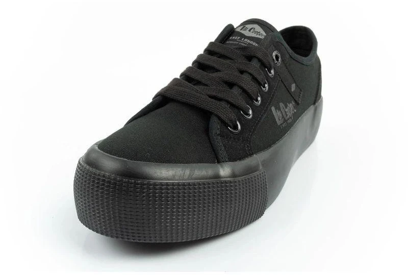 Lee Cooper moteriški audinio platforminiai kedai, juodi
