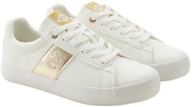 Lee Cooper Moteriški batai balti ir auksiniai LCW-26-31-4365LA