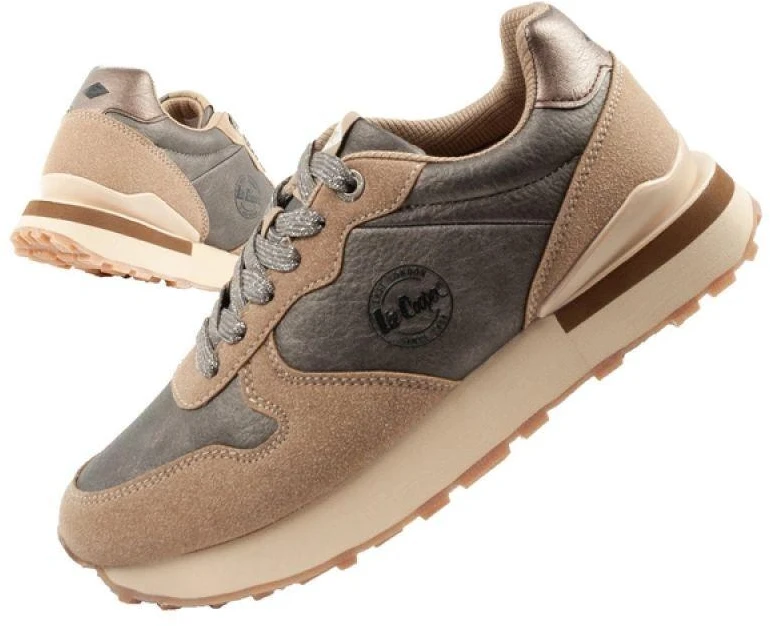 Lee Cooper moteriški kedai, madingi, patogūs, patvarūs, smėlio spalvos, pilki