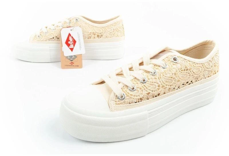 Lee Cooper moteriški kedai, nėriniuoti, su platforma