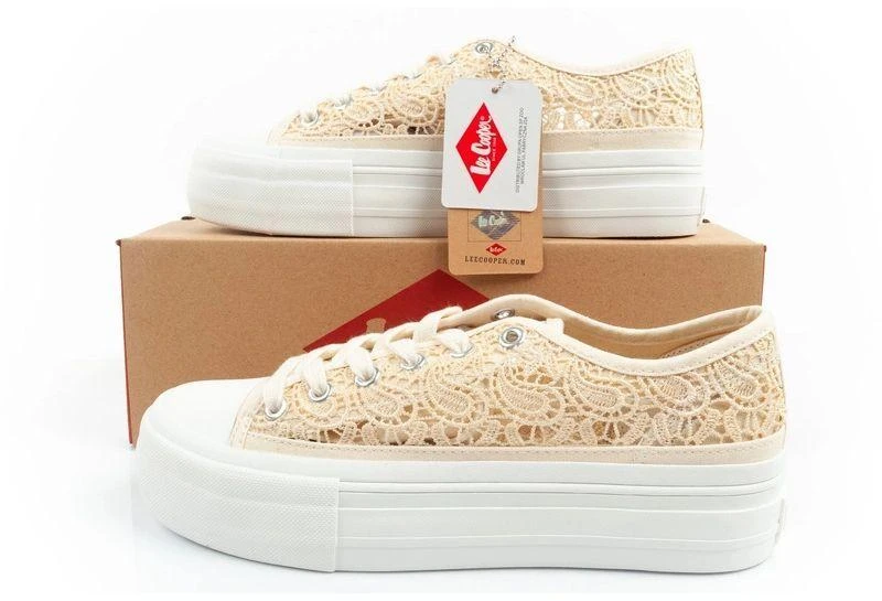 Lee Cooper moteriški kedai, nėriniuoti, su platforma