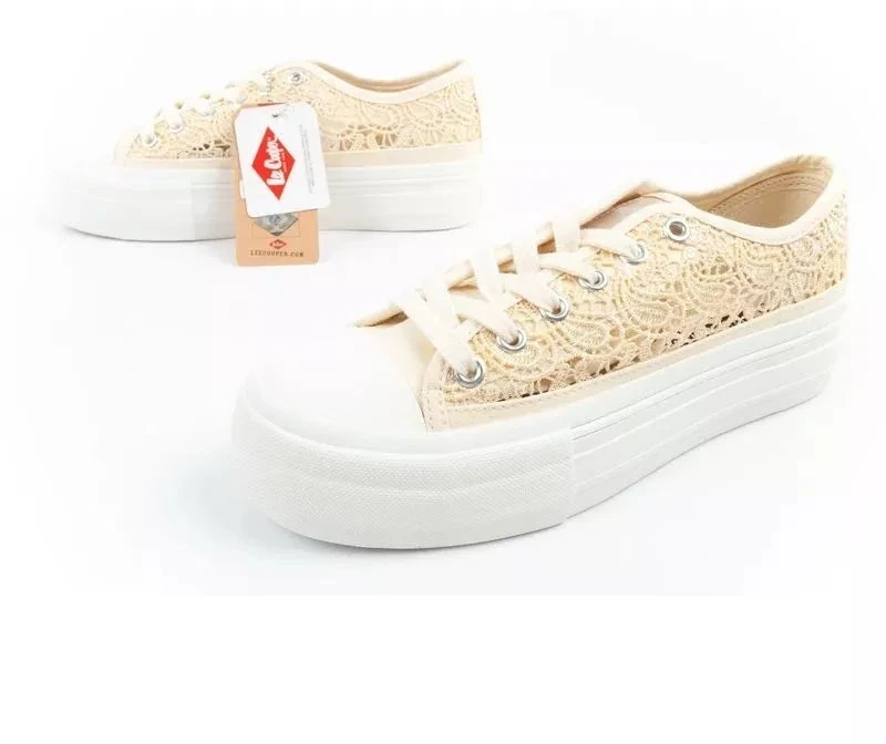 Lee Cooper moteriški kedai, nėriniuoti, su platforma
