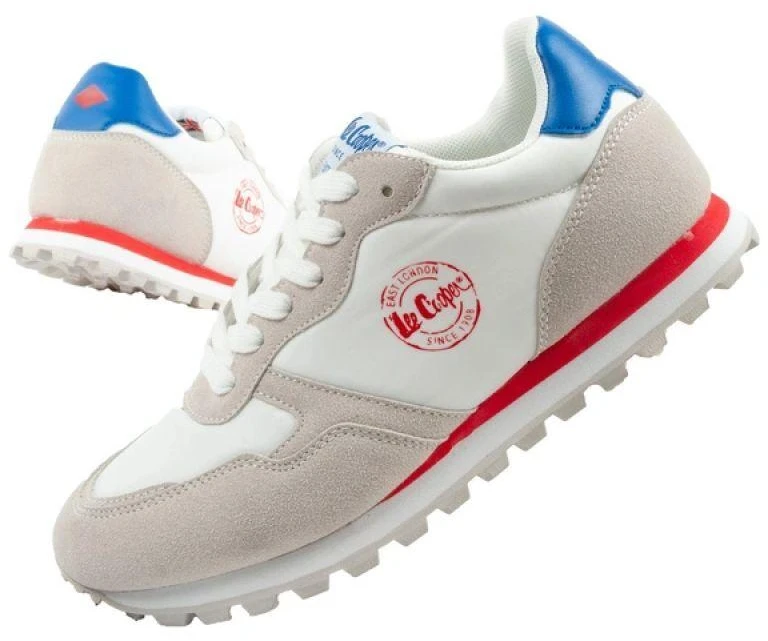 Lee Cooper moteriški lengvi patogūs madingi balti sportbačiai