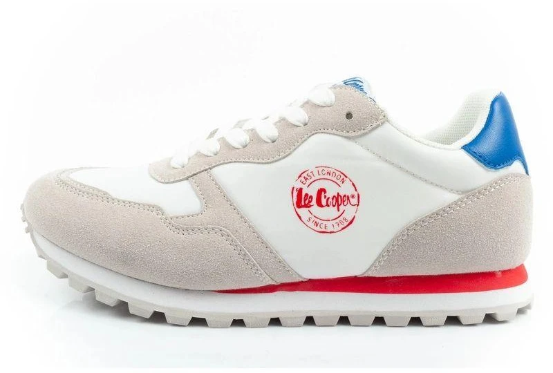 Lee Cooper moteriški lengvi patogūs madingi balti sportbačiai