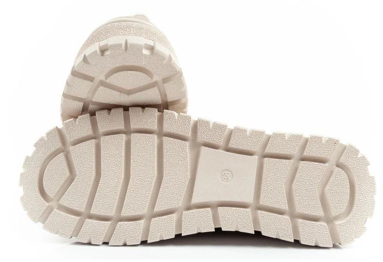 Lee Cooper moteriški madingi žiemos aulinukai su avikailio pašiltinimu, odiniai, smėlio spalvos