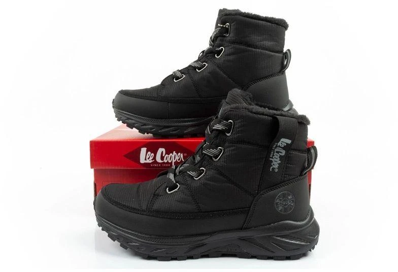 Lee Cooper moteriški pašiltinti žieminiai batai žygiams, juodi