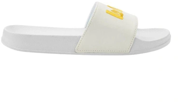 Lee Cooper moteriški patogūs lengvi balti ir geltoni sportiniai šlepetukai