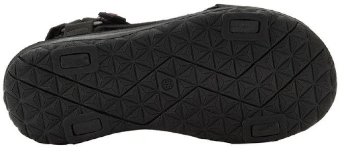 Lee Cooper moteriški sandalai su lipukais, lengvi juodi, vasaros paplūdimiui