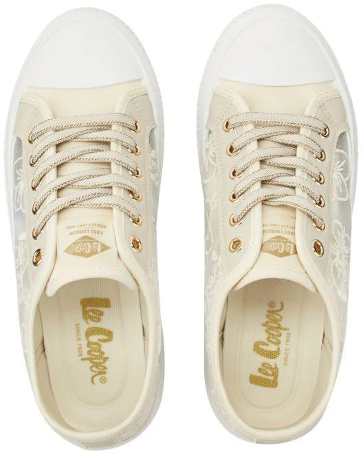 Lee Cooper moteriški smėlio spalvos bateliai LCW-26-44-4481LA