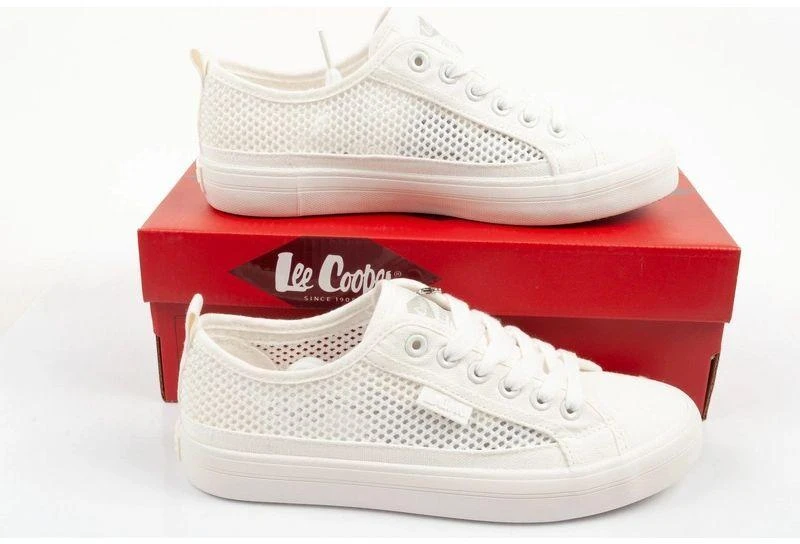 Lee Cooper moteriški sportiniai bateliai, ažūriniai, balti, patogūs, vasariniai bateliai