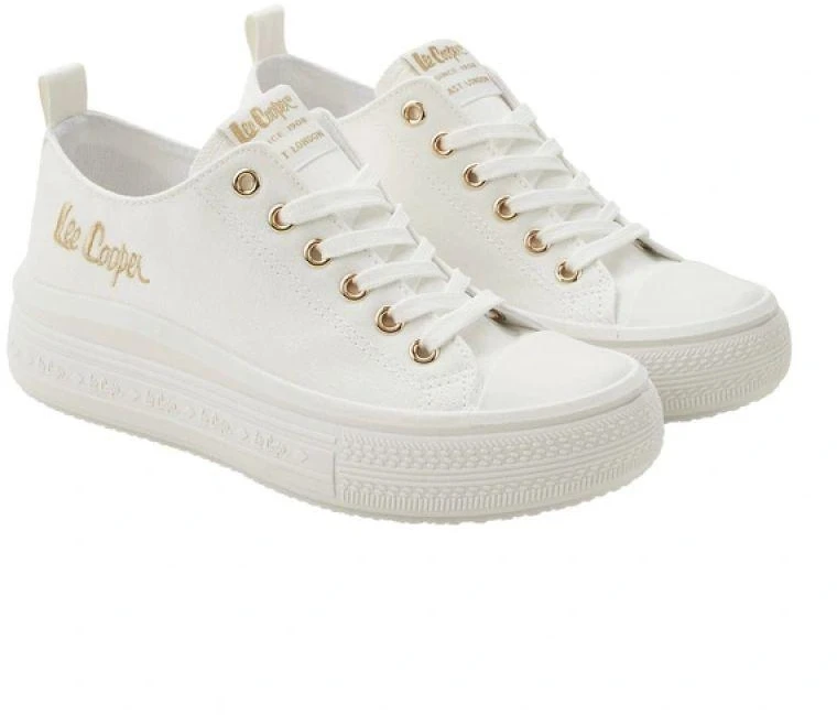 Lee Cooper moteriški sportiniai kedai balti platforminiai madingi