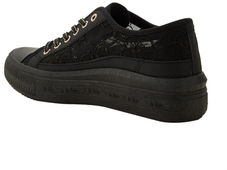 Lee Cooper moteriški sportiniai kedai, juodi, su platforma ir raišteliais