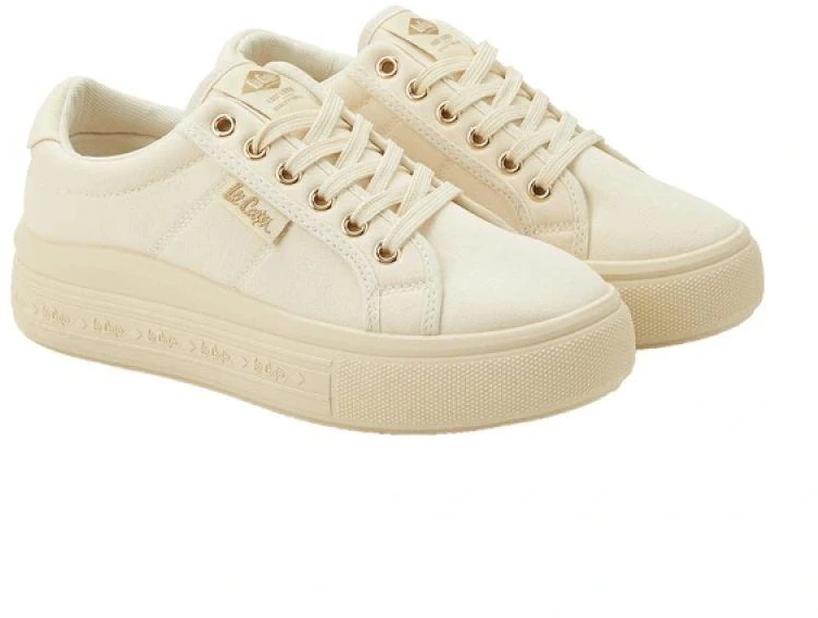 Lee Cooper moteriški sportiniai kedai, smėlio spalvos platforminiai, madingi