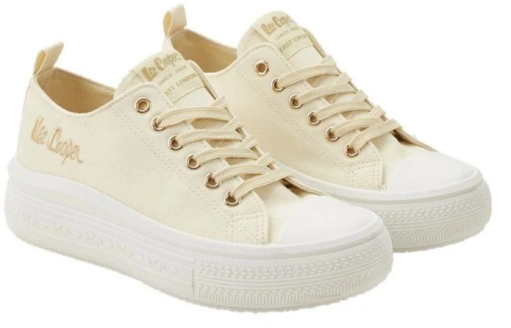 Lee Cooper moteriški sportiniai kedai, smėlio spalvos platforminiai, madingi
