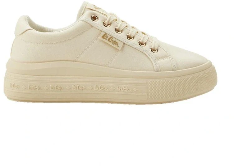 Lee Cooper moteriški sportiniai kedai, smėlio spalvos platforminiai, madingi