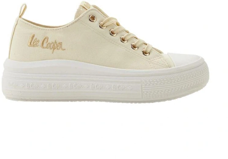 Lee Cooper moteriški sportiniai kedai, smėlio spalvos platforminiai, madingi