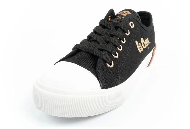 Lee Cooper moteriški stilingi juodi sportiniai bateliai iš audinio