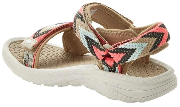 Lee Cooper moteriški vasaros sandalai su lipukais paplūdimiui, šviesiai smėlio spalvos