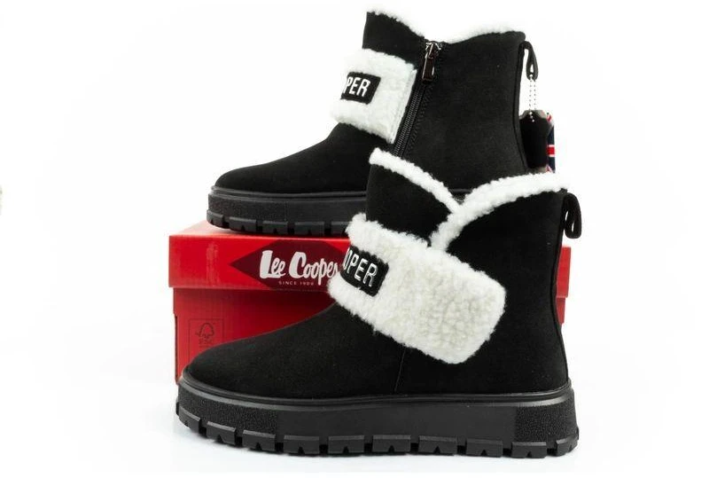 Lee Cooper moteriški žieminiai batai, madingi, su avikailio pašiltinimu, odiniai
