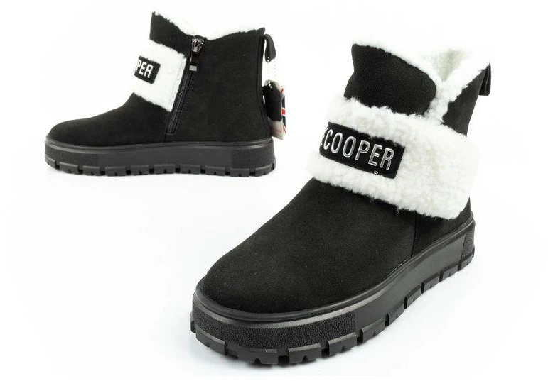Lee Cooper moteriški žieminiai batai, madingi, su avikailio pašiltinimu, odiniai