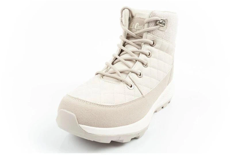 Lee Cooper moteriški žieminiai sportbačiai žygiams, pašiltinti, kreminės spalvos, ekooda