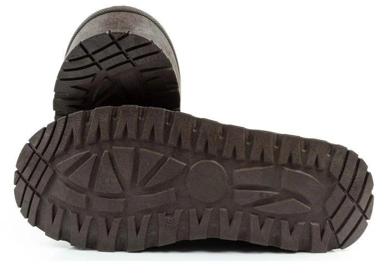 Lee Cooper moteriški žiemos aulinukai, madingi su kailiu, tamsiai rudi