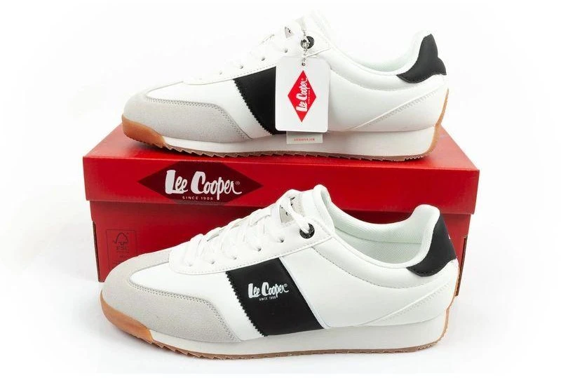 Lee Cooper sportiniai bateliai kedai vyriški madingi patogūs balti