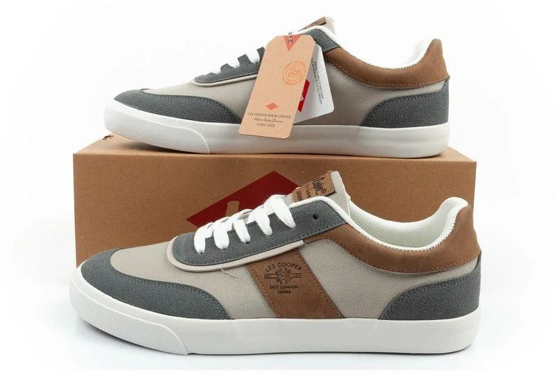 Lee Cooper vyriški kedai, madingi, patogūs, patvarūs, pilki