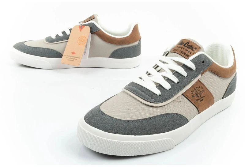 Lee Cooper vyriški kedai, madingi, patogūs, patvarūs, pilki
