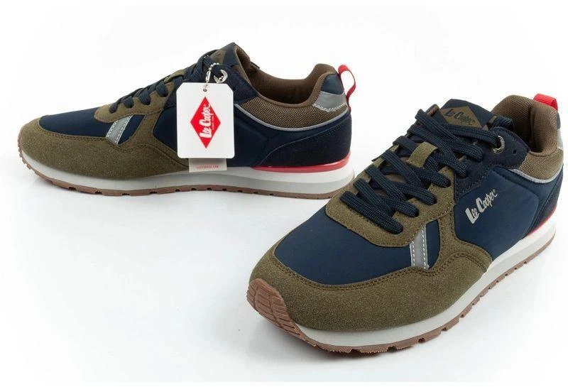 Lee Cooper vyriški kedai, stilingi, patogūs, patvarūs, tamsiai mėlyni, chaki