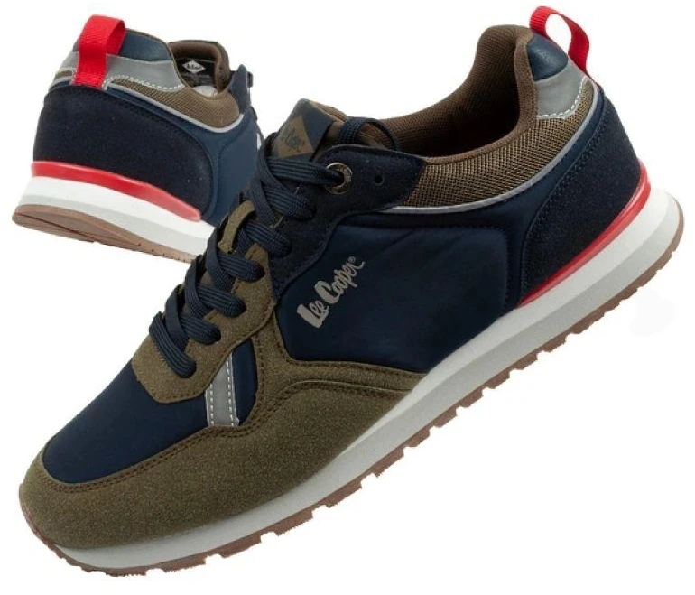 Lee Cooper vyriški kedai, stilingi, patogūs, patvarūs, tamsiai mėlyni, chaki
