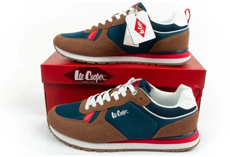 Lee Cooper vyriški kedai, stilingi, patogūs, patvarūs, tamsiai mėlynos, rudos spalvos