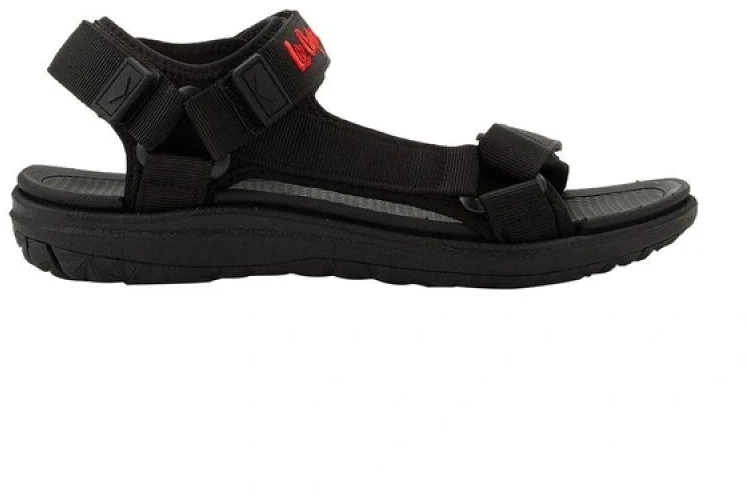 Lee Cooper vyriški lengvi juodi vasaros paplūdimio sandalai su lipdukais