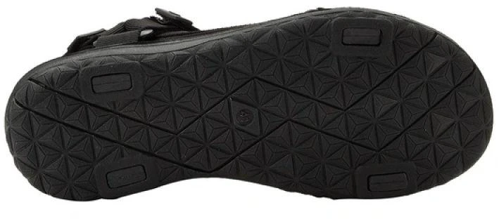 Lee Cooper vyriški lengvi juodi vasaros paplūdimio sandalai su lipdukais