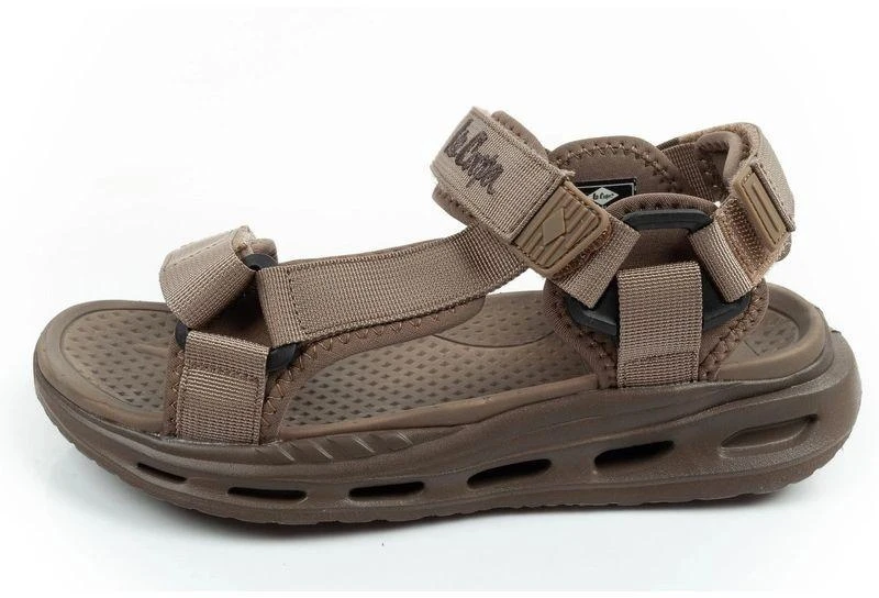 Lee Cooper vyriški šviesiai žali vasaros paplūdimio sandalai su lipukais