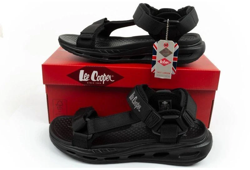 Lee Cooper vyriški vasariniai batai su lipukais, lengvi, juodi
