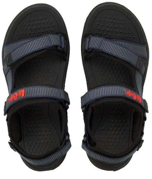 Lee Cooper vyriški vasaros paplūdimio sandalai su lipukais, šviesiai mėlyni, juodi