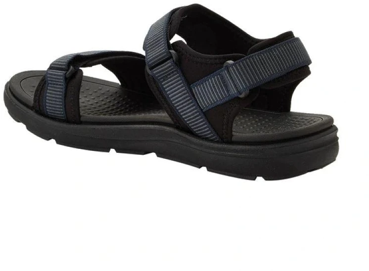 Lee Cooper vyriški vasaros paplūdimio sandalai su lipukais, šviesiai mėlyni, juodi