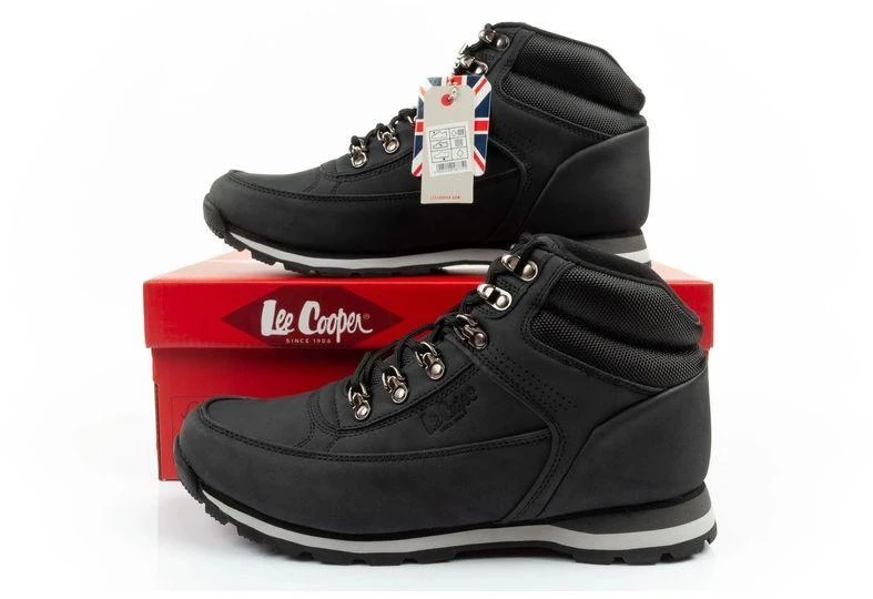 Lee Cooper vyriški žieminiai žygio aulinukai juodi