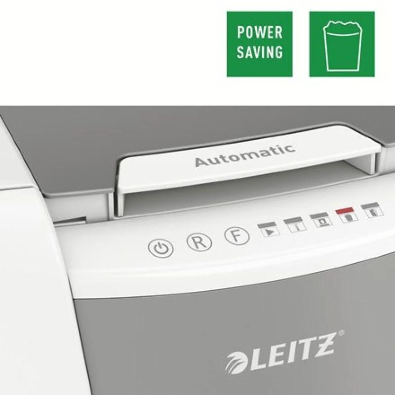 Leitz IQ Autofeed Small Office 100 Automatinis dokumentų naikiklis P4, Pilka/Balta