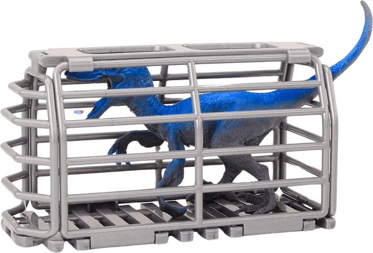 Lean Toys Žalias lėktuvas su dinozaurų transportavimo narvu