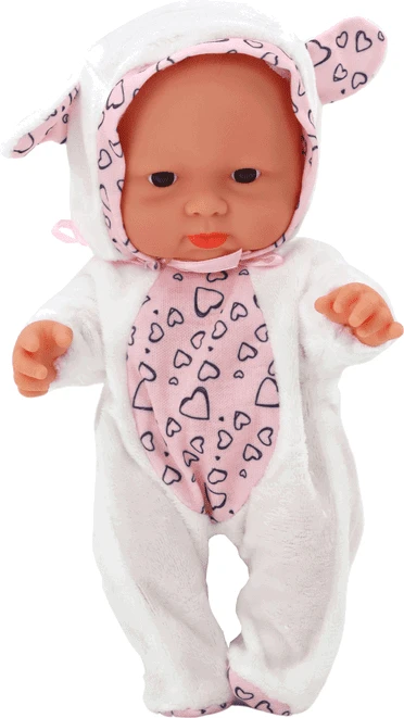 Lėlė kūdikis Lean Toys su gobtuvu, 21 cm