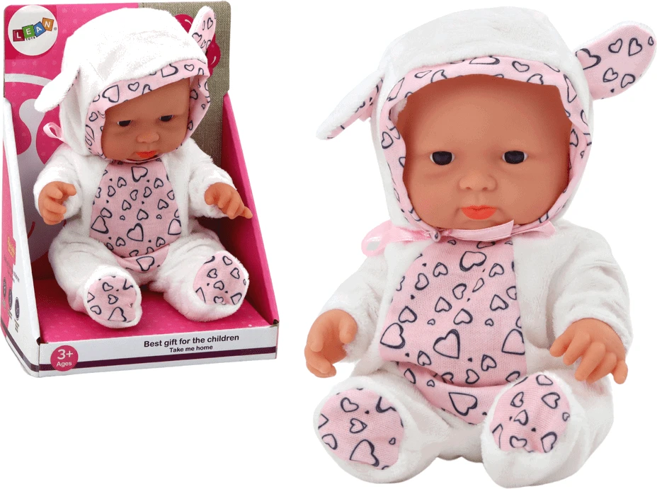Lėlė kūdikis Lean Toys su gobtuvu, 21 cm