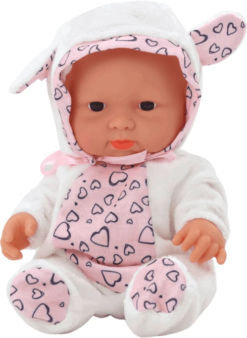 Lėlė kūdikis Lean Toys su gobtuvu, 21 cm