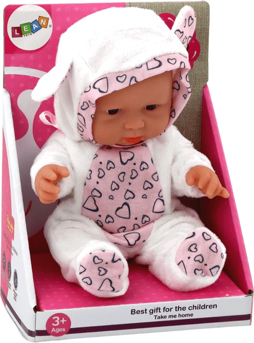 Lėlė kūdikis Lean Toys su gobtuvu, 21 cm