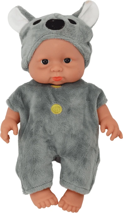 Lėlė pilka apranga Lean Toys