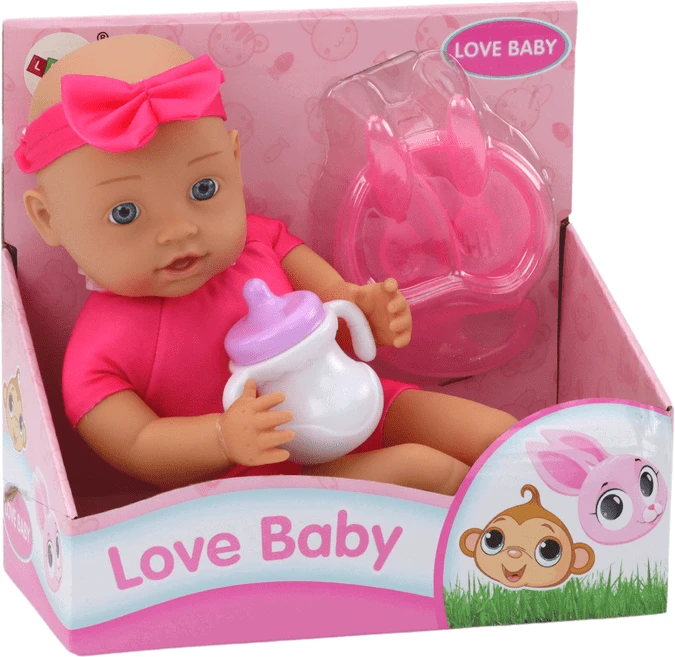 Lalka Lėlė su priedais Lean Toys Love Baby, 31 cm