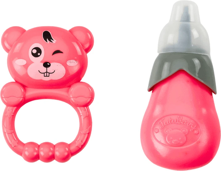 Lean Toys Lėlė su šviesiai rožine suknele