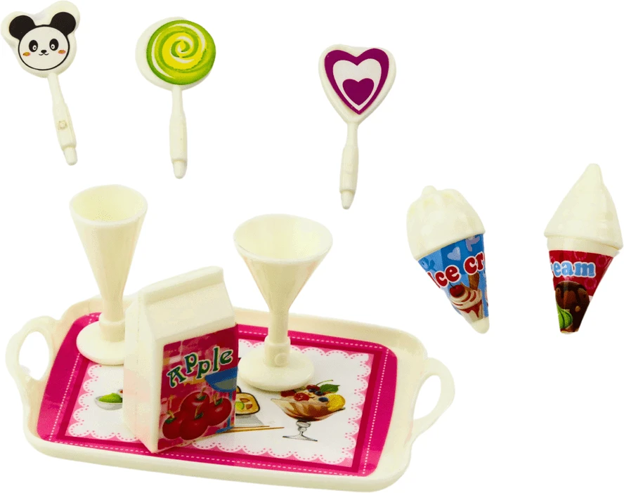 Lean Toys Lėlės rinkinys su saldžiais aksesuarais 12 cm