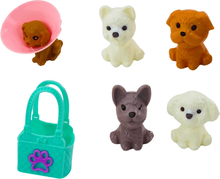 Lean Toys Lėlių veterinarijos priežiūros rinkinys su biuro baldais ir gyvūnais